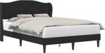 vidaXL Bedframe met hoofdeinde Zwart 160 x 200 cm Kunstleer