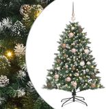 vidaXL Kunstkerstboom Groen 120 cm PVC, Plastic en Staal