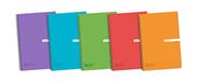 Enri Status 400073981 notitieboeken, spiraalbinding, transparant plastic deksel, 4 stuks