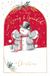 Me To You Tatty Teddy Grootouders Kerstkaart Voor Een Mooie Nanny & Opa 5x8ins - Officiële Collectie
