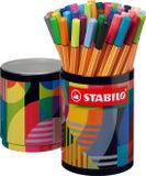 STABILO point 88 Fineliner 0.4 mm ARTY Ronde Metalen Etui 45 Kleuren