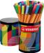 STABILO point 88 Fineliner 0.4 mm ARTY Ronde Metalen Etui 45 Kleuren