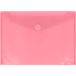 Grafoplás Verpakking met 10 kunststof enveloppen, klittenbandsluiting, Folio Plus, lichtroze, Multiline, 33,5 x 24 cm, doorschijnend gelinieerd polypropyleen, perfect voor A4-documenten