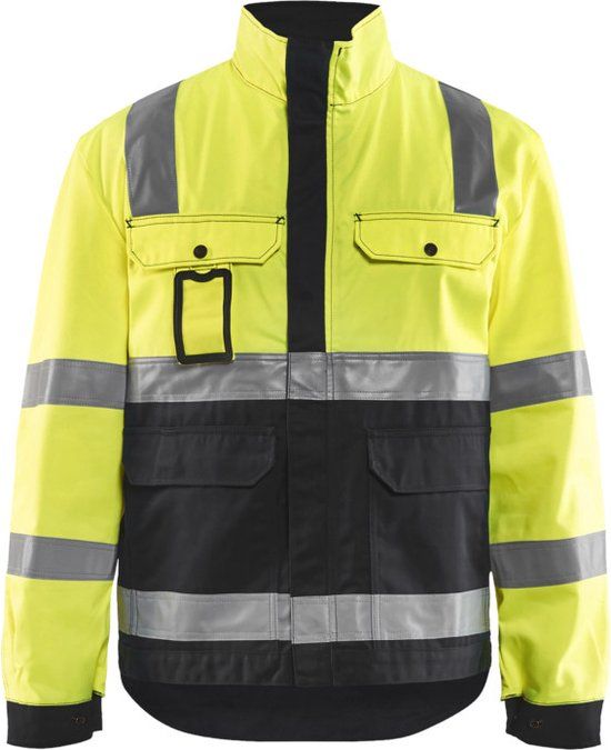 Blåkläder Jack, ongevoerd High Vis 4023-1804 - High Vis Geel/Zwart - XL
