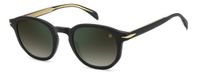 David Beckham DB 1007/S Zonnebril Zwart Met spiegelglazen