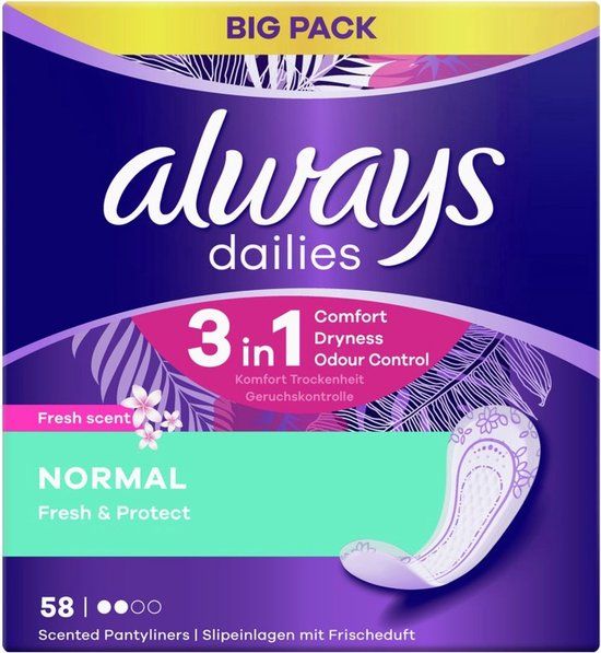 Always Fresh Normal Voordeelpak - 58 Stuks