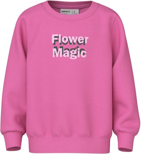 NAME IT Meisjes Sweaters - Katoen/Elastaan - Maat 92 - Strawberry Moon
