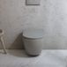 Hudson Reed Elements Cuvette WC suspendue - Abattant à fermeture douce – Design moderne - Gris