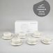 OZ Home Bavary Collection Capital Espressokopjes - 12-delig - 120 ml - Wit (Capital) - Porselein