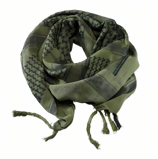Brandit Unisex Sjaal - olijf/zwart - Katoen