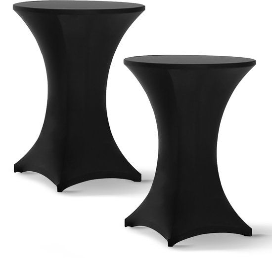 Merkloos Partizzle Zwart - 2 Stuks Katoen/Polyester Statafelrokken