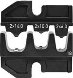 Knipex 97 49 18 Krimpinzetstuk Tweelings-adereindhulzen 6 tot 16 mm²
