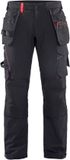 Blåkläder Werkbroek met 4-weg stretch 1522-1645 - Zwart/Rood - C50