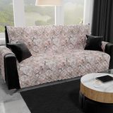 PETTI Artigiani Italiani - Stoelhoes, bankovertrek, dubbelzijdige stoelbekleding, vuilafstotend, bloemenkleur 17 03, 100% Made in Italy
