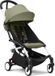 Stokke YOYO3 kinderwagen vanaf 6 maanden - Wit frame / Olive zitkussen + luifel