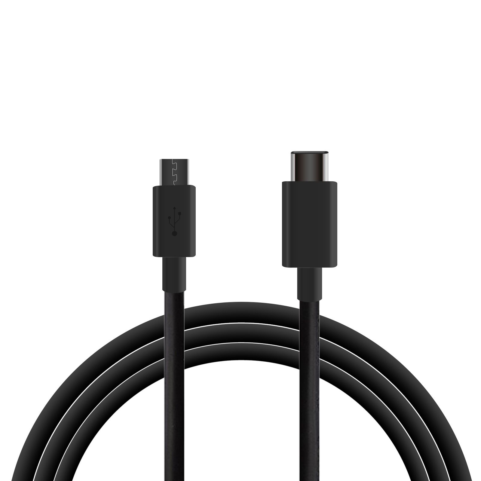 Ksix USB-kabel zwart 1m