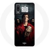 Maniacase Etui voor Samsung Galaxy A02 La casa de papel Rio Masker