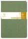 Clairefontaine 733073C Collectie Age Bag - Pak met 2 Geniete Schriften Duo Groen - A4 21x29-7 cm - 96 Pagina’s Gelijnd met Kantlijn - Wit Papier 90 g - Omslag Glanskarton met Lederkorrel