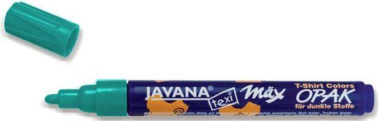Javana Turquoise Textiel Stift - Texi Max - 2-4 mm Kogelpunt