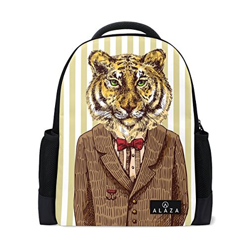 My Daily Mijn dagelijkse jas Tijger Streep Rugzak 14 Inch Laptop Daypack Bookbag voor Travel College School