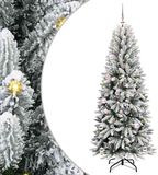 vidaXL Kunstkerstboom Wit 150 cm PVC, Plastic, Staal en PE