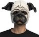Boland Pluchen masker Pug - Volwassenen - Grijs