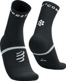 Compressport Pro Marathon Socks V2.0 - Hardloopsokken - Unisex - Zwart/Wit - Maat 39-41