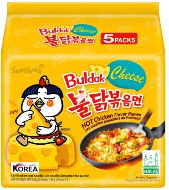 SAMYANG Hot Chicken Ramen Cheese - Instant Noodles Ramen (40 stuks)