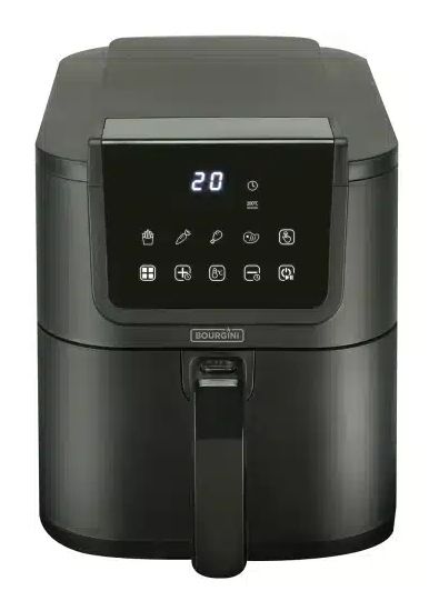 Bourgini Slimfit Airfryer Pure XL - 5L - 1500W - Zwart