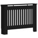vidaXL Radiatorafdekking Zwart eiken 112 x 19 x 81,5 cm Bewerkt hout