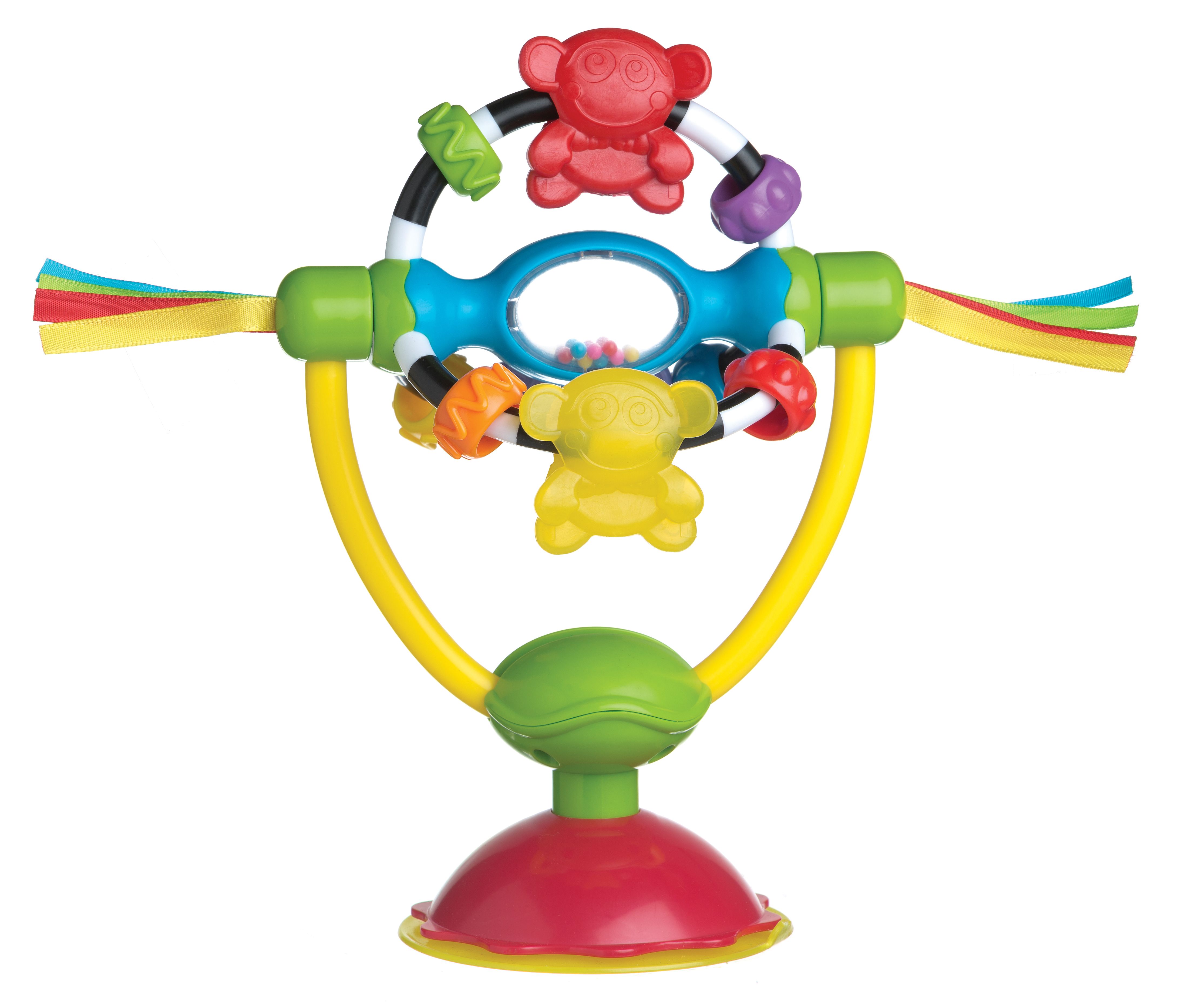 Playgro High Chair Spinning Toy - Multi-Color Baby Toy with Teether