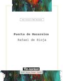 Puerta Rafael de Rioja Puerta de Mazarelos - for two Guitars and Viola