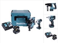 Makita DLX 2372 TJ Accukit DHR 242 + DTW 300 + 2x 5.0 Ah Accu + Lader + Makpac
