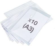 Rapesco 1817 ECO Gerecyclede Documentenmappen met Drukknoop, A3, 10 Stuks