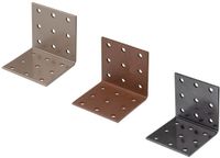 Alberts DURAVIS® geperforeerde hoekbeugel, parelbeige duplex gecoat RAL 1035, 60 x 60 x 60 mm, 50 stuks