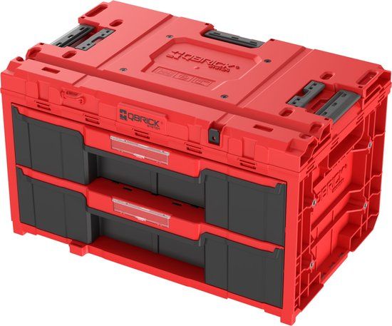 Qbrick System ONE Drawer 2 Toolbox 2.0 RED Ultra HD Custom Toolbox 587 x 380 x 340 mm 29 l