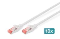 Digitus DK-1644-020-WH-10 - Netwerkkabel - wit - 2 m