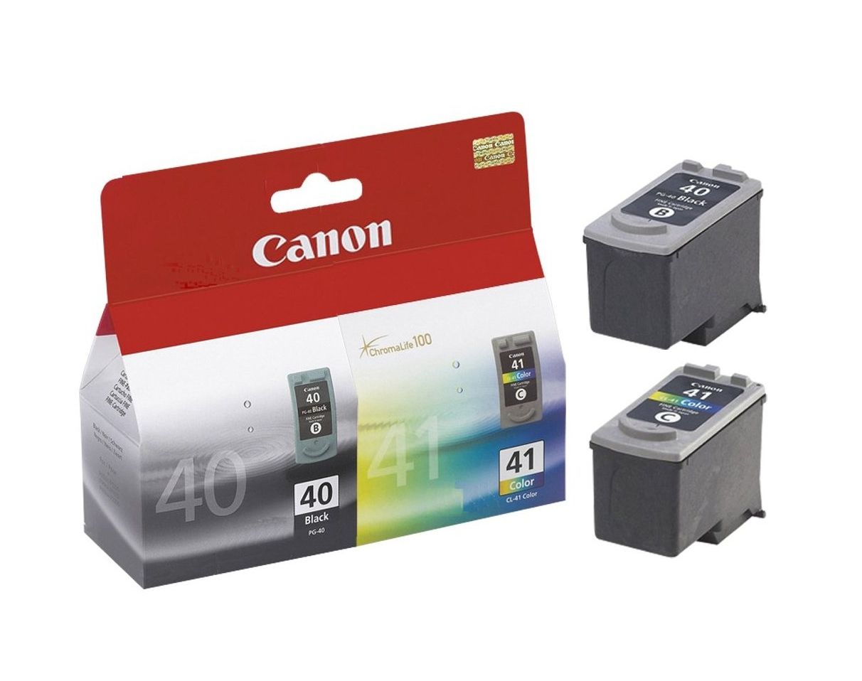 Canon PG-40 / CL-41 - Multipack - 2 stuks - Zwart, Foto Cyaan, Foto Magenta