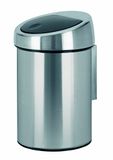 Brabantia Touch Bin Prullenbak, Kunststof Binnenemmer, Matt Steel Fingerprint Proof, 3 Liter