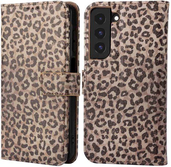imoshion Hoesje - Geschikt voor Samsung Galaxy S22 - Design Bookcase smartphone - Leopard Mood