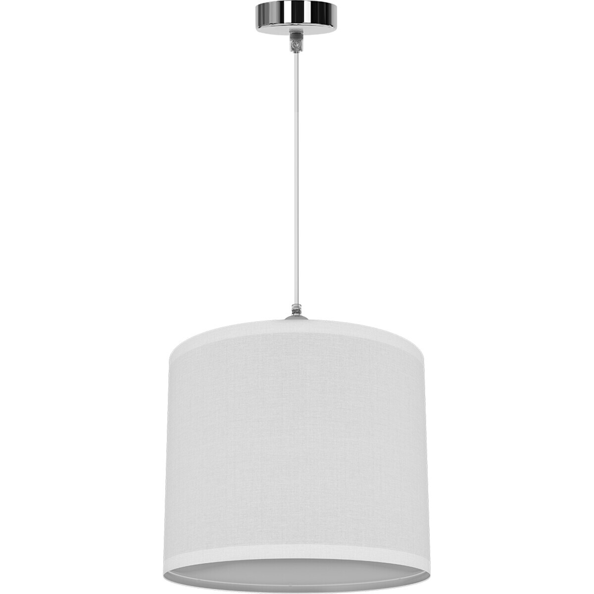 BES LED LED Hanglamp - Hangverlichting - Aigi Utra - E27 Fitting - Rond - Mat Wit - Kunststof