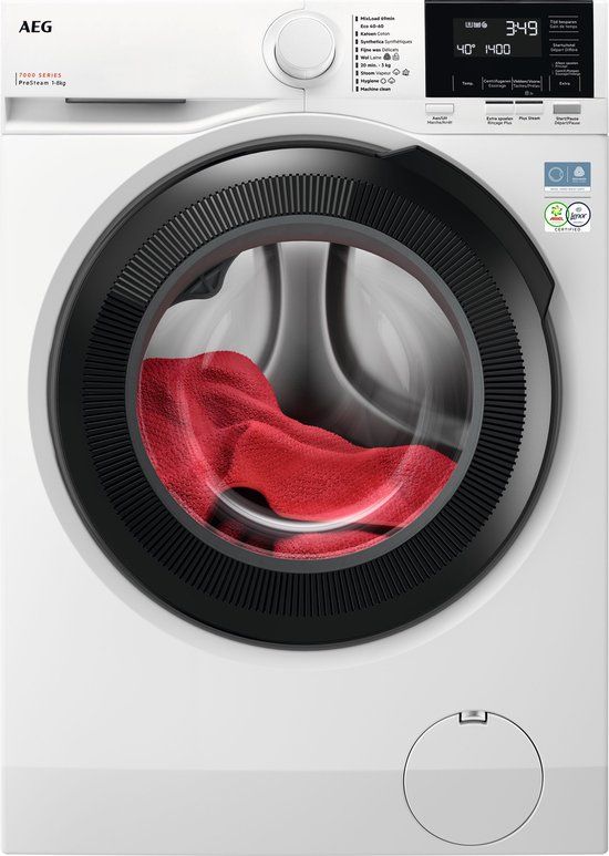 AEG LR7386BB4 7000 Serie ProSteam® Wasmachine - 8 kg - 30% zuiniger dan energielabel A