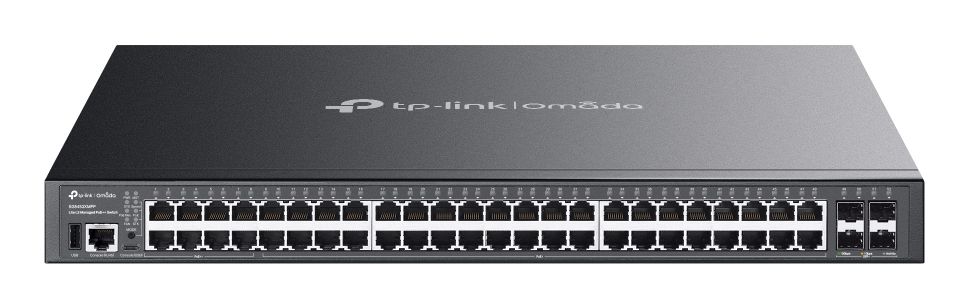 TP-Link Omada SG5452XMPP Managed L3 Gigabit Ethernet PoE Network Switch Zwart