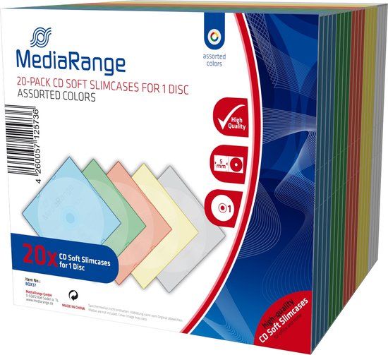 MediaRange BOX37 CD-doosjes multi kunststof