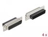 Delock 66710 kabel-connector D-Sub 25 pin Zwart, Zilver
