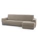 FAVERTI Overtrek voor chaise longue, kort hoekdeel rechts (voorgezien), model Novele, super verstelbare chaise longue-overtrek van linnen, kwaliteitsbescherming van jacquard-stof met katoengevoel