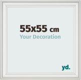 Your Decoration - Cadre photo 55x55 cm - MDF - Blanc balayé - Lazio