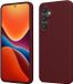 kwmobile telefoonhoesje geschikt voor Samsung Galaxy S25 FE - Hoesje met siliconen coating - Smartphone case in bordeaux-violet