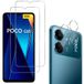 Phonillico® Verre trempé pour Xiaomi Poco C65 et protection d'appareil photo [Pack 2]
