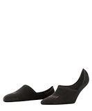 FALKE Step High Cut onzichtbaar effen katoen footies dames zwart - maat 35-36
